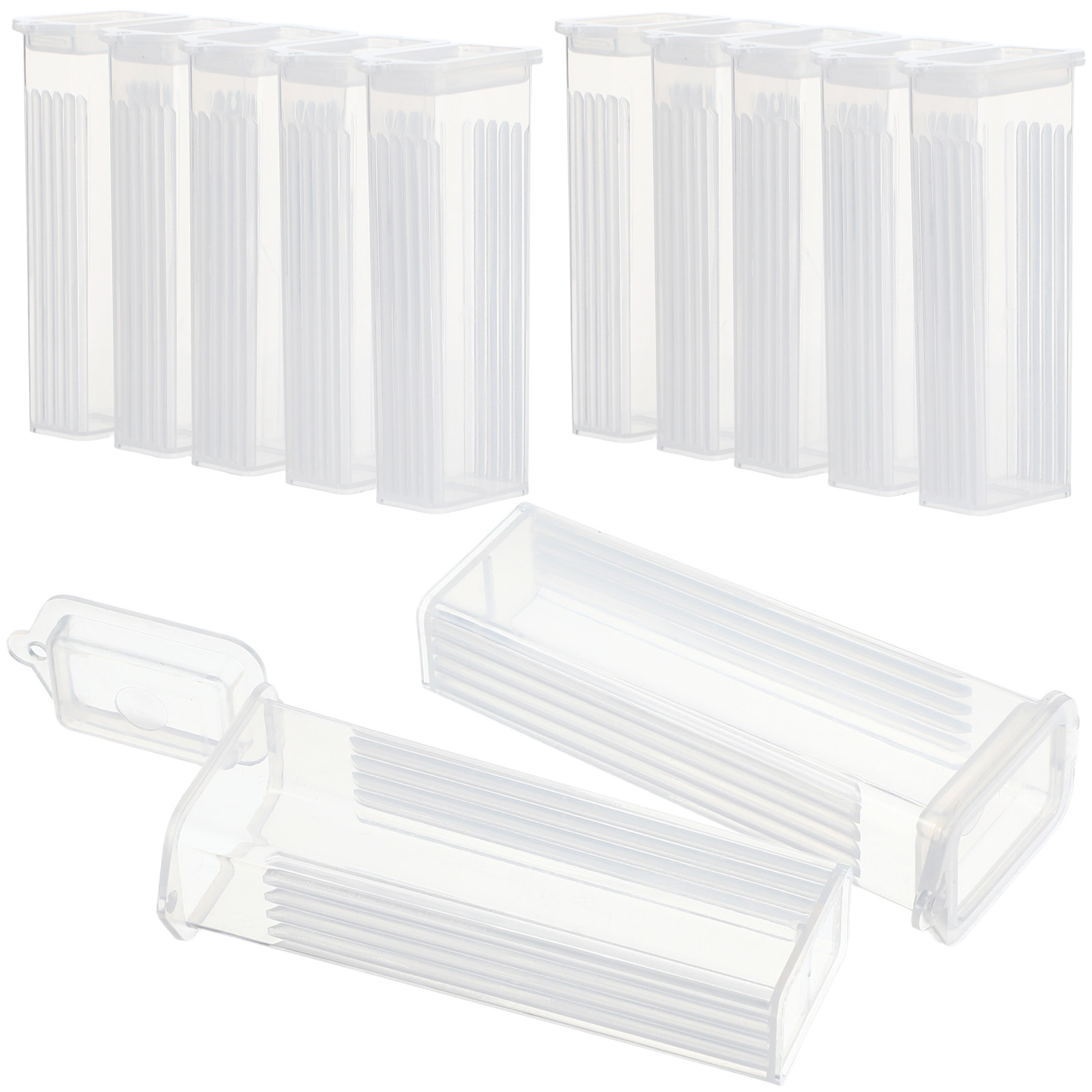 Pathology Slide Storage - 50 ชิ้น กล่องเก็บสไลด์กล้องจุลทรรศน์ วัสดุแก้วและ PP สำหรับเก็บตัวอย่างทางพยาธิวิทยา