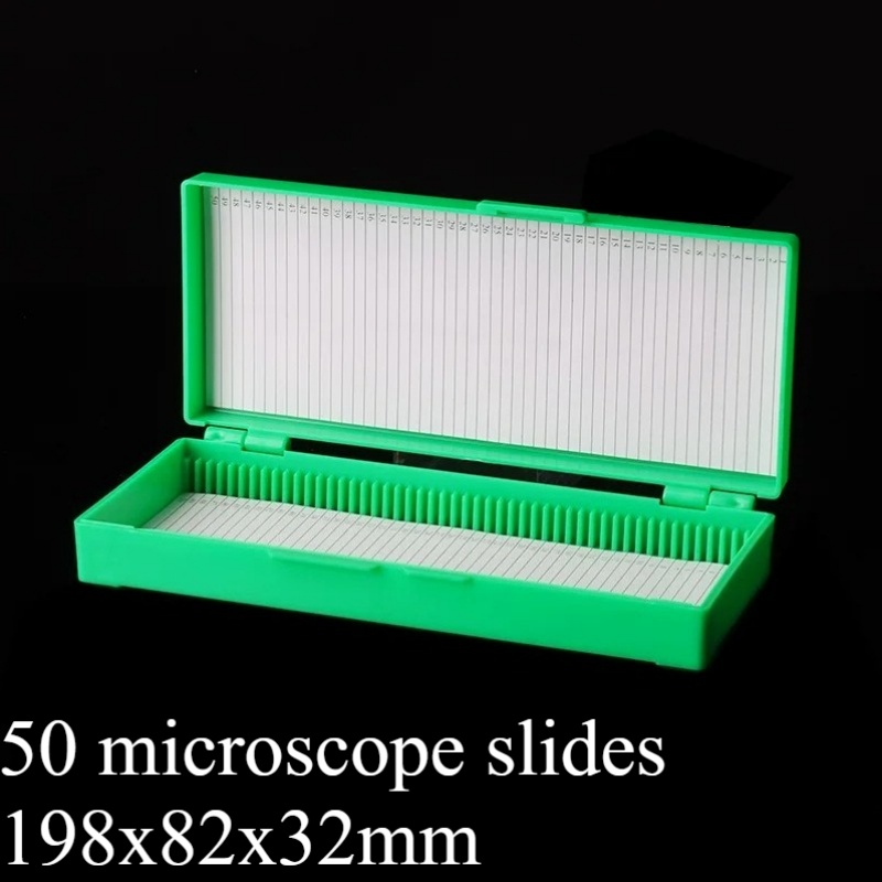 Pathology Slide Storage - กล่องใส่สไลด์ไมโครสโคปพลาสติกกันความชื้น 5 ชิ้น กล่องเก็บสไลด์แก้วสำหรับเก็บตัวอย่างทางพยาธิวิทยาสำหรับห้องปฏิบัติการ