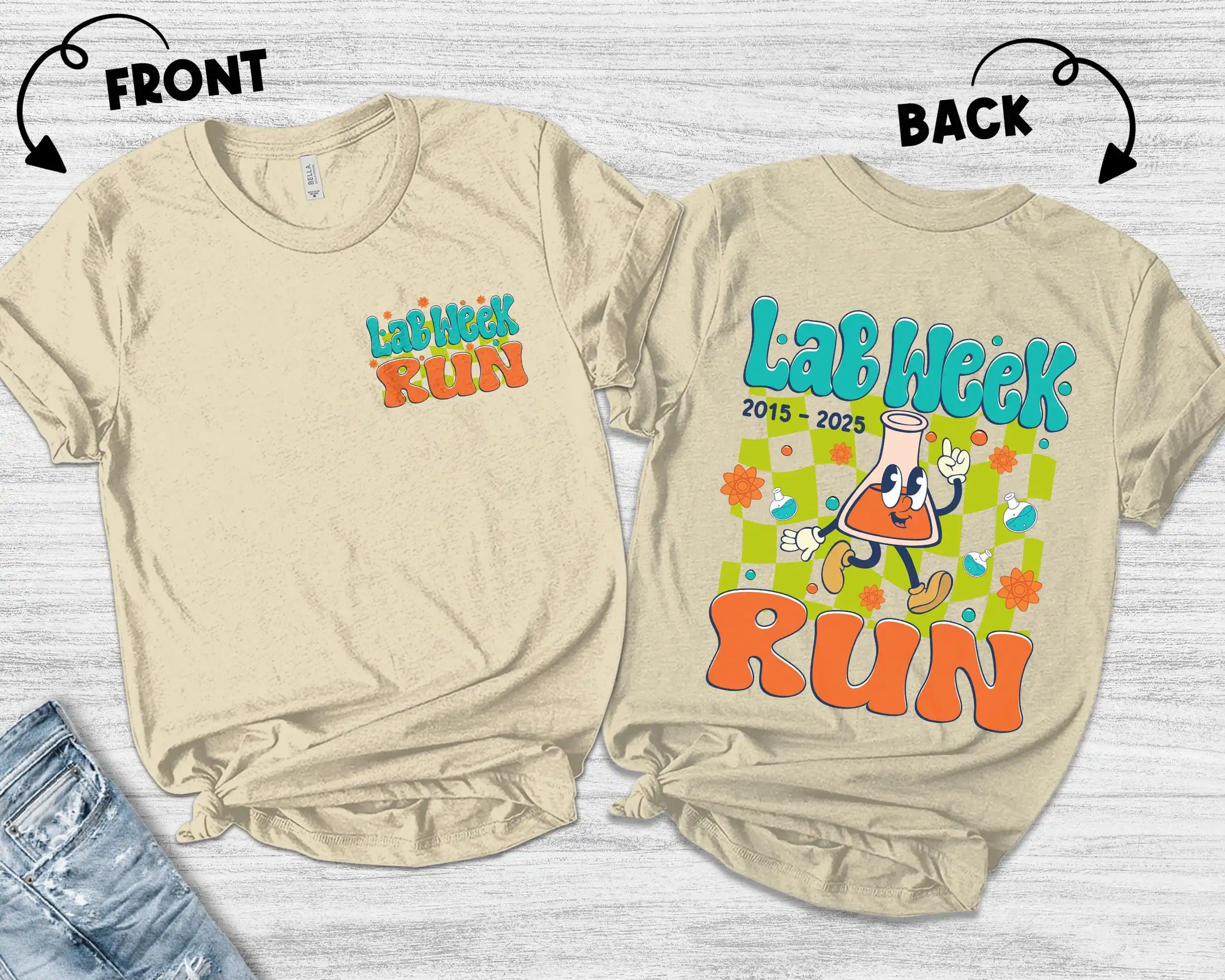 Medical Lab Week 2025 - เสื้อยืด Retro Lab Week 2025 รุ่นที่
