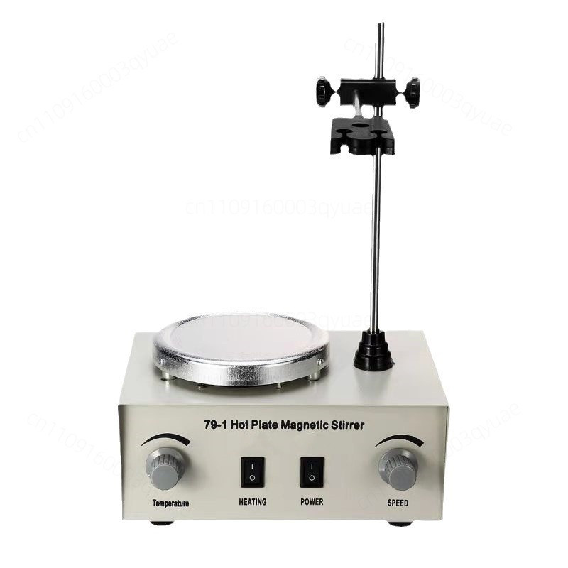 Magnetic Stirrer Hotplate - เครื่องกวนสารละลายแบบแม่เหล็กพร้อมแผ่นความร้อน รุ่น 79‑1 ปรับความเร็วได้อย่างต่อเนื่อง ปรับอุณหภูมิได้ อุปกรณ์ผสมของเหลวในห้องปฏิบัติการ