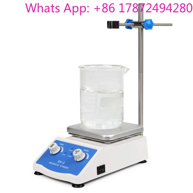 Magnetic Stirrer Hotplate - เครื่องผสมสารในห้องปฏิบัติการแบบมืออาชีพ 2 ลิตร พร้อมเครื่องกวนแม่เหล็กและแผ่นทำความร้อนแม่เหล็ก