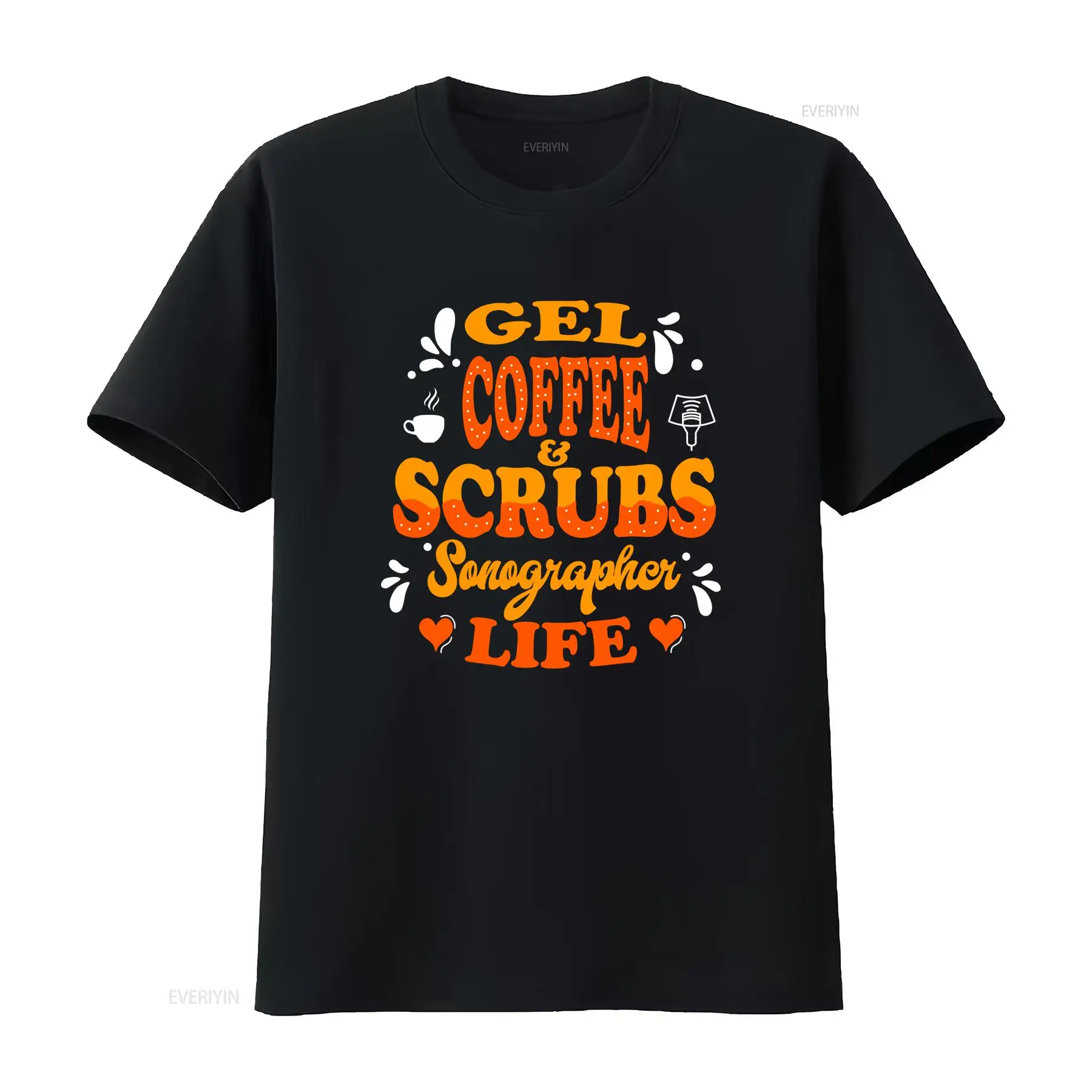 เสื้อยืดลายกราฟิกวินเทจล้างสี  - Medical Gel Ultrasound บทวิจารณ์และราคา