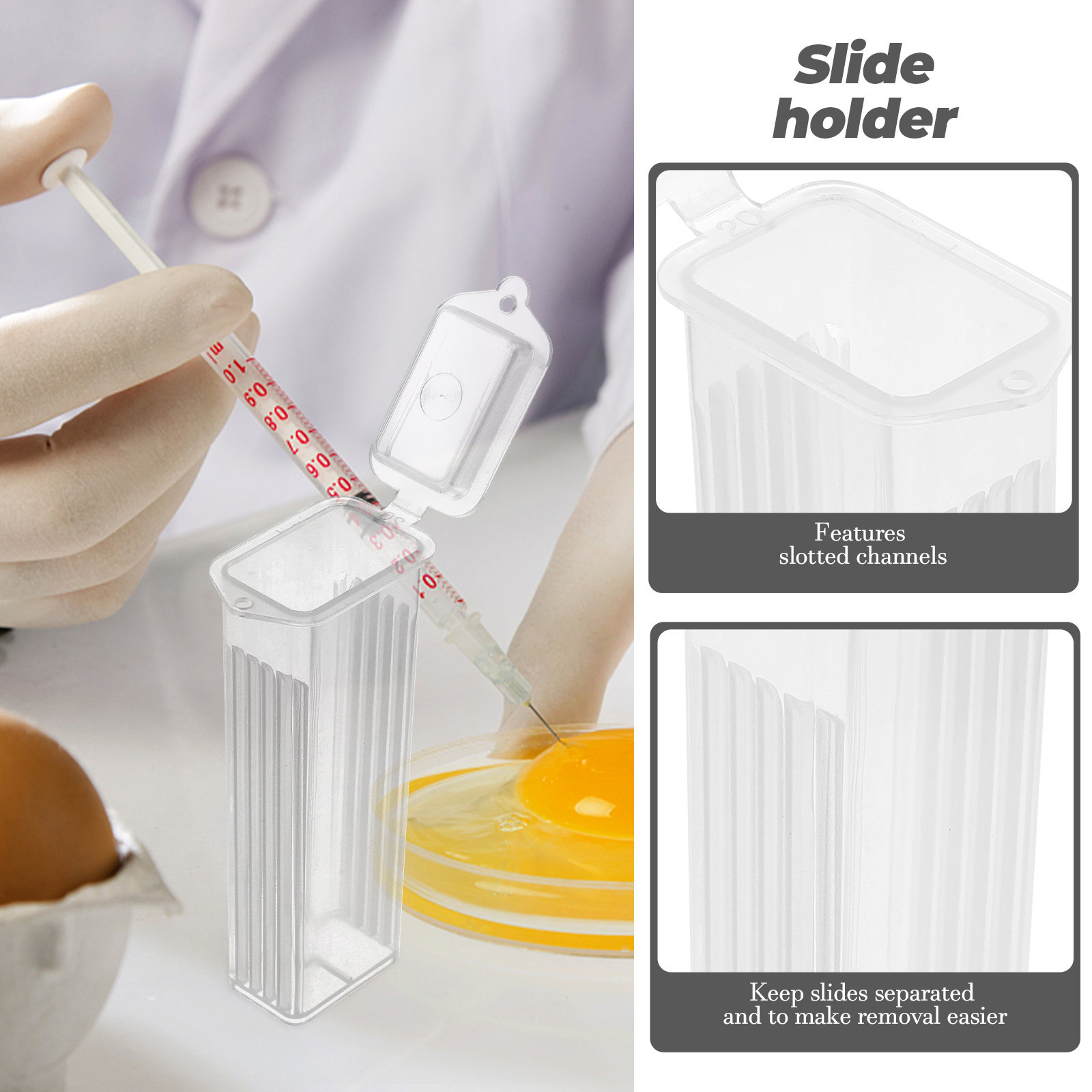 กล่องเก็บสไลด์ 10 ชิ้น วัสดุ P - Pathology Slide Storage บทวิจารณ์และราคา